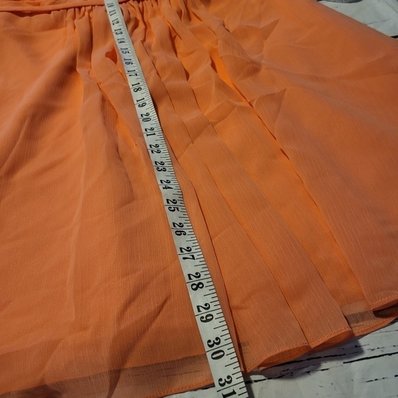 David's Bridal Bridesmaids Chiffon Short Dress Size 14 - Picture 11 of 13